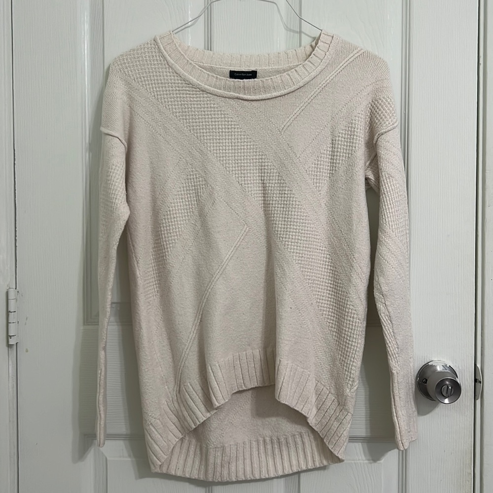 Calvin Klein Over Size White Sweater